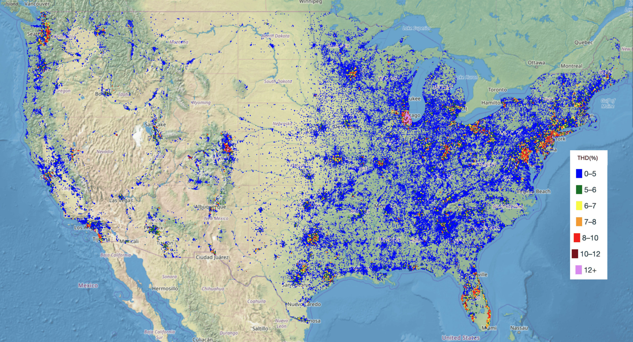 A National THD measurement network