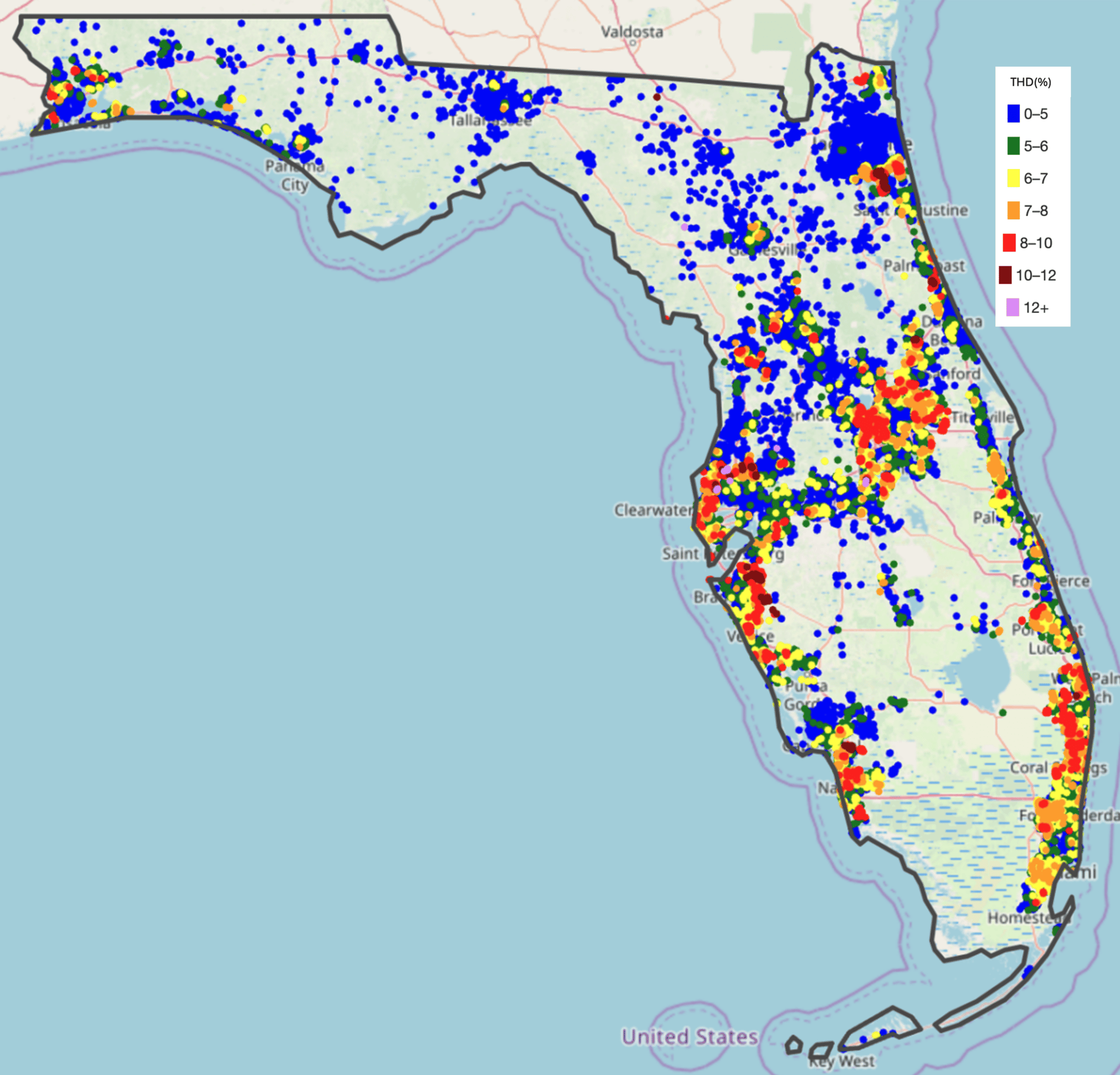 Sensors in Florida, THD October 2024.