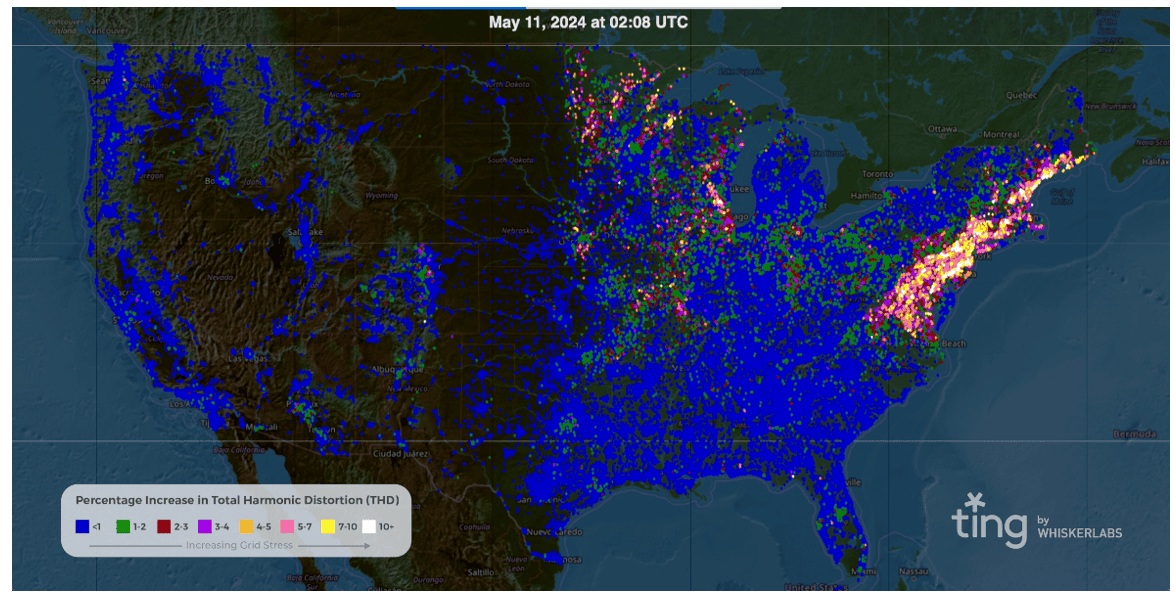 Solar Storm Impact 5/11/2024 02:08 UTC
