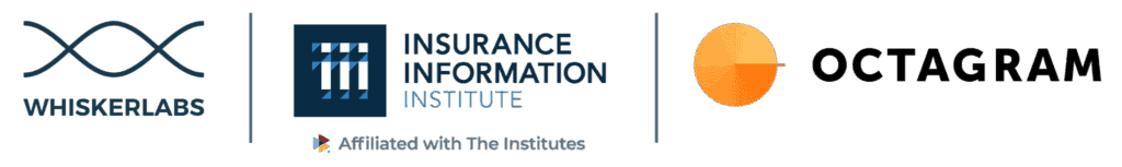 Whisker Labs, Octagram, and the Insurance Information Institute (Triple-I) Logos